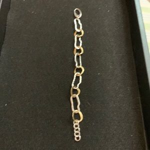 Grace and Heart .925 Silver and brass bracelet